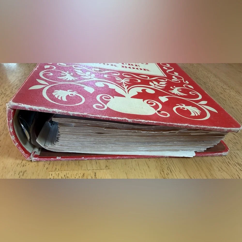 Betty Crocker’s Picture Cookbook Vintage Red Binder Tabs (Missing Title Page)